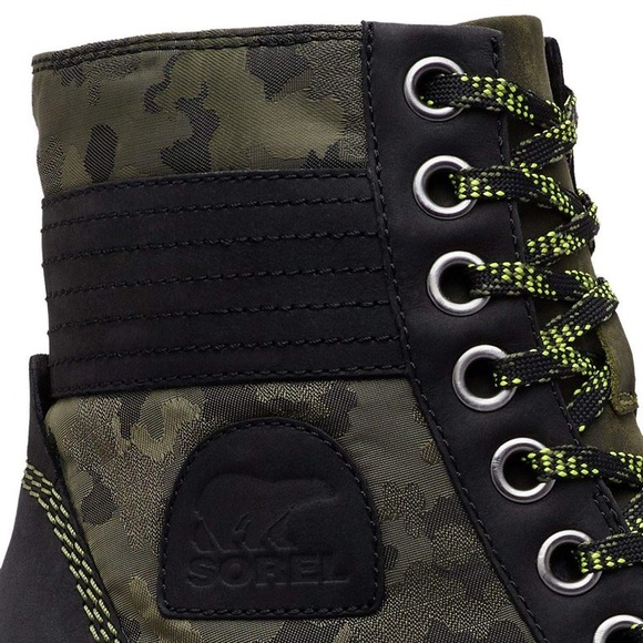RARE Sorel Lexie Wedge Boot Hiker Green - Picture 4 of 16